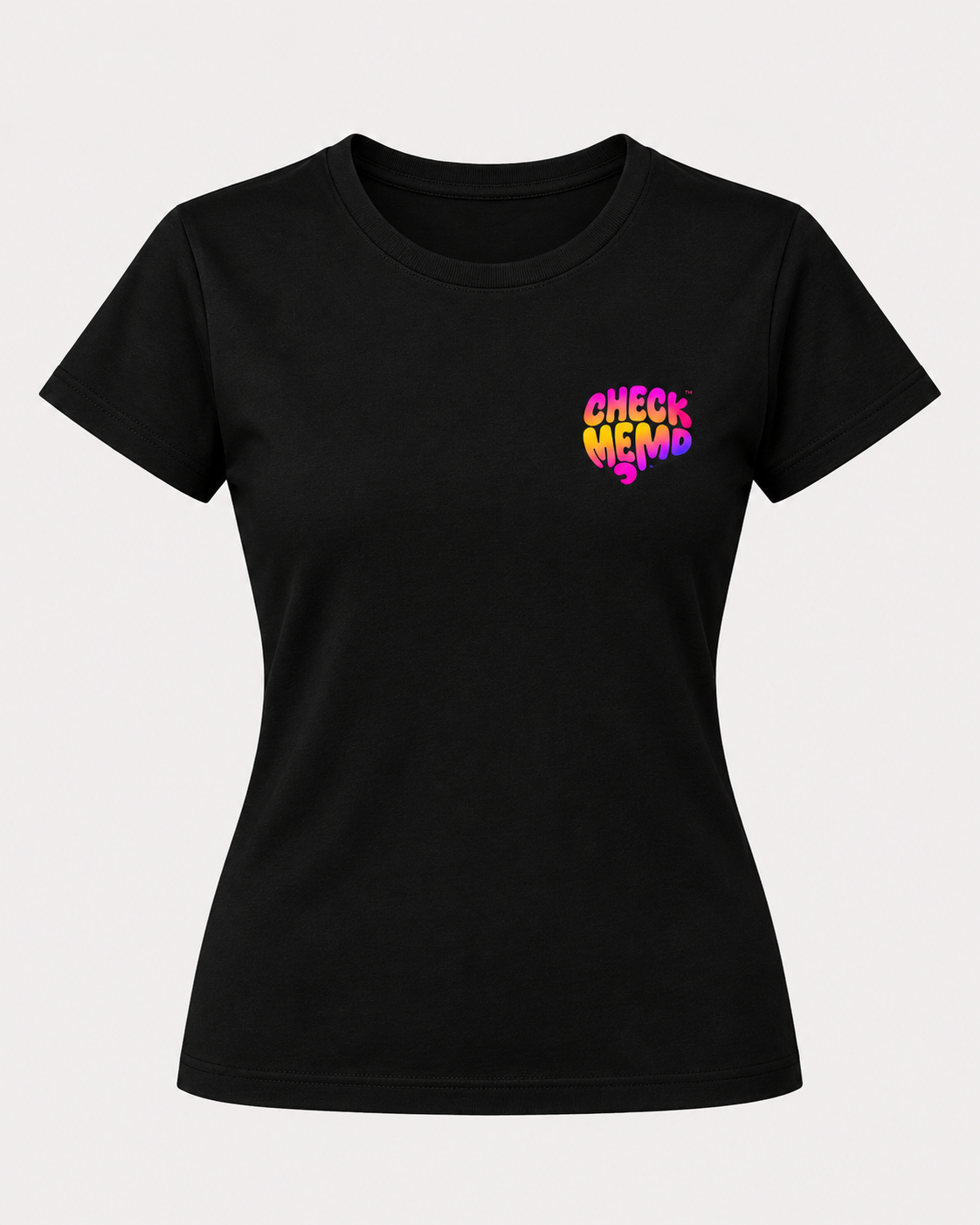 T-shirt femme Check Memo émotions